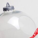 Маленькое фото 5: Украшение «Шар с отверстием» (пластик), D24см, прозрачный