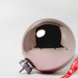 Маленькое фото 2: Украшение «Шар зеркальный» (пластик), D24см, розовое золото