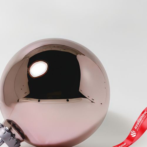 Фото 3: Украшение «Шар зеркальный» (пластик), D24см, розовое золото