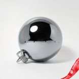 Маленькое фото 1: Украшение «Шар зеркальный» (пластик), D24см, серебряный