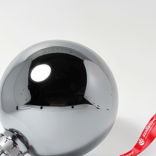 Фото 3: Украшение «Шар зеркальный» (пластик), D24см, серебряный