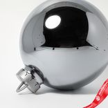 Маленькое фото 4: Украшение «Шар зеркальный» (пластик), D24см, серебряный