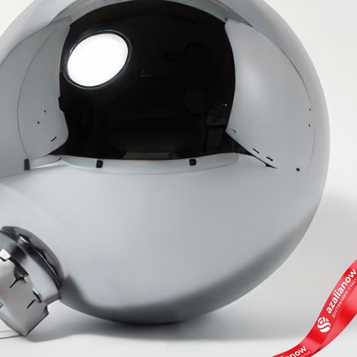 Фото 5: Украшение «Шар зеркальный» (пластик), D24см, серебряный