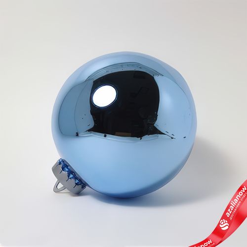 Украшение «Шар зеркальный» (пластик), D24см, синий