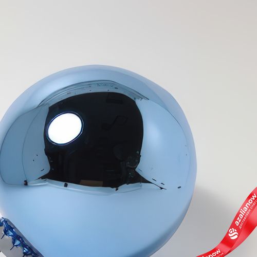 Фото 3: Украшение «Шар зеркальный» (пластик), D24см, синий