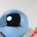 Маленькое фото 3: Украшение «Шар зеркальный» (пластик), D24см, синий