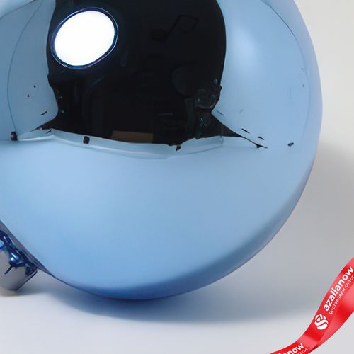 Фото 5: Украшение «Шар зеркальный» (пластик), D24см, синий