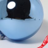 Маленькое фото 5: Украшение «Шар зеркальный» (пластик), D24см, синий