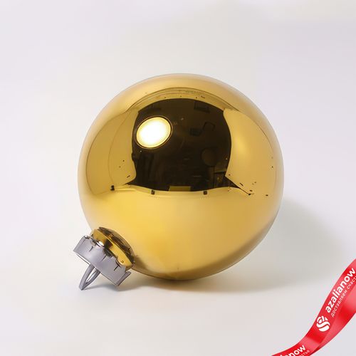 Украшение «Шар зеркальный» (пластик), D24см, золотой