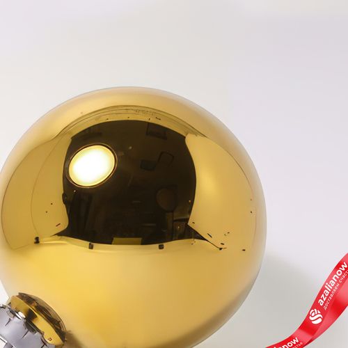 Фото 3: Украшение «Шар зеркальный» (пластик), D24см, золотой