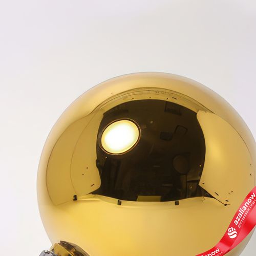 Фото 4: Украшение «Шар зеркальный» (пластик), D24см, золотой