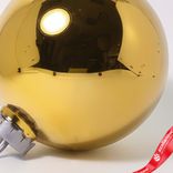 Маленькое фото 5: Украшение «Шар зеркальный» (пластик), D24см, золотой