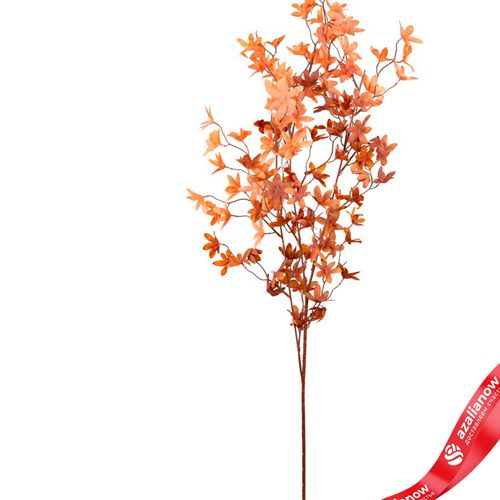 Фото 2: Ветка декоративная искусственная (пластик), 120см, оранжевый