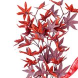 Маленькое фото 2: Ветка клена искусственная (пластик), 78см, бордовый