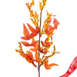 Маленькое фото 4: Ветка искусственная «Осенняя с ягодами», H62 см, оранжевый