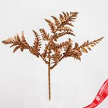 Маленькое фото 1: Ветка «Папоротник с глиттером», 27см, коричневый