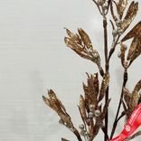 Маленькое фото 4: Ветка с глиттером, 70см, золотой