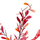 Маленькое фото 4: Ветка с листьями искусственная (пластик), 110см, красный