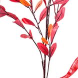 Маленькое фото 5: Ветка с листьями искусственная (пластик), 110см, красный