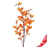 Маленькое фото 1: Ветка с листьями искусственная (пластик), 110см, желтый