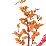 Маленькое фото 2: Ветка с листьями искусственная (пластик), 110см, желтый