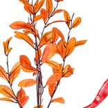 Маленькое фото 3: Ветка с листьями искусственная (пластик), 110см, желтый