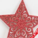 Маленькое фото 5: Вставка «Звезда с глиттером», 8хH20см, красный