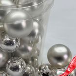 Маленькое фото 3: Набор шаров 36 шт. на проволоке (стекло), D2,5-3см, в асс., серебряный