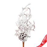 Маленькое фото 1: Ветка кедровая заснеженная, 36см