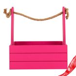 Маленькое фото 2: Корзина (дерево), 25х15х30см, бордовый