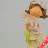 Маленькое фото 3: Сувенир «Девочка с ромашкой» (полирезин), H19,5x8х8,5см, розовый
