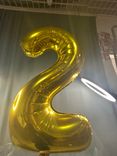 Фото флориста 3: Шар с гелием «Цифра - 2», 102 см., золото