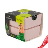 Маленькое фото 3: Цветочный горшок «Фиори» (пластик), D9,5xH8,5см, 0,45л, розовый