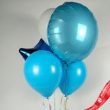 Маленькое фото 2: Композиция из 5 шаров с гелием «Комбо»