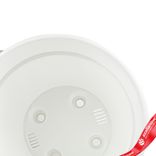 Маленькое фото 3: Кашпо «Порто» со вставкой (пластик), D27,5хH25см, 9л, светло-серый