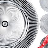 Маленькое фото 3: Поднос (пластик), D33см, в асс., серебристый