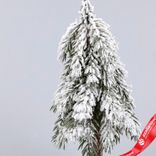 Маленькое фото 2: Ель искусственная заснеженная, Н31х12х12см, зеленый/белый