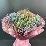 Фото флориста 2: Букет из 15 радужных гипсофил «Моя вселенная»