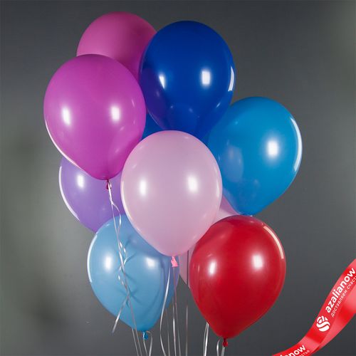 Композиция из 10 шаров с гелием, 30 см, ассорти, вар. 2