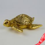 Маленькое фото 1: Сувенир «Черепаха» (полирезин), Н6х17,5х16см, золотой