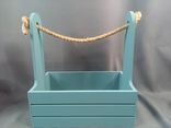Фото флориста 1: Корзина Дерево D 21 x 12 см H 23 см Серо-голубой