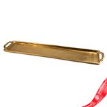 Маленькое фото 2: Поднос (металл), 65х13xH3см, золотой