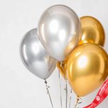 Маленькое фото 2: Композиция из 5 шаров с гелием, 30 см, вар.13