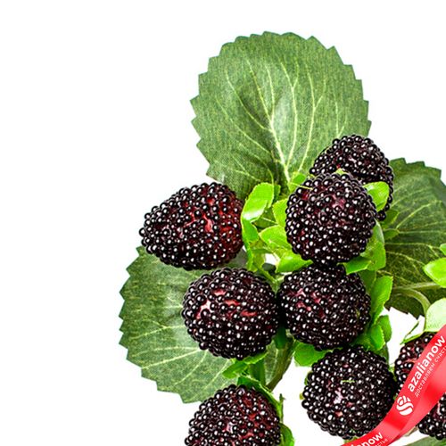 Фото 4: Ветка ежевики, 28см, черный