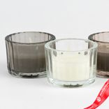 Маленькое фото 2: Свеча в стакане ароматическая (стекло), H3,5xD5,5см, цв. в асс.