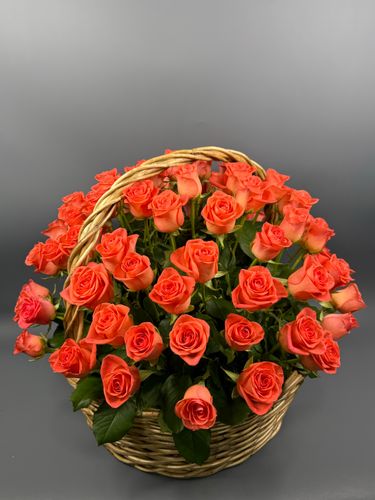 Фото флориста 1: Оранжевые розы