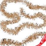 Маленькое фото 5: Гирлянда «Мишура» (пластик), 3м, шампань