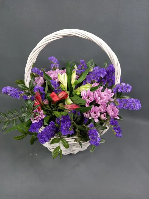 Фото флориста 2: Букеты в корзинах