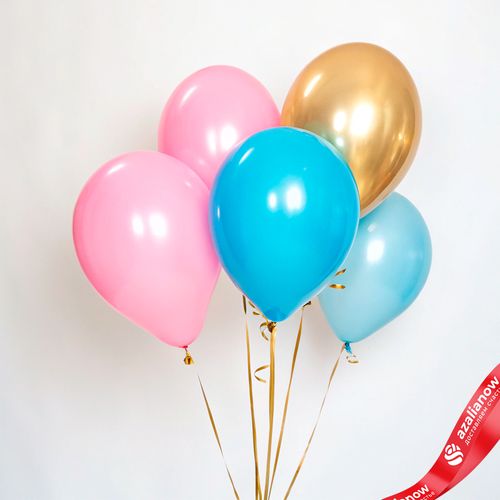 Композиция из 5 шаров с гелием, 30 см, вар.18
