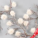 Маленькое фото 5: Гирлянда декоративная заснеженная, 105 см, белый